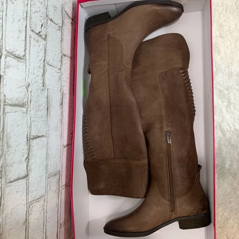 𝅺Vince Camuto Patamina Leather Riding Boots NIB - Picture 6 of 8